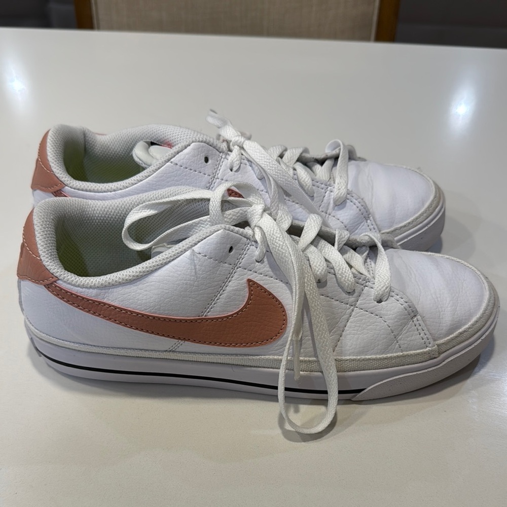 Nike White/Rose Gold Sneakers